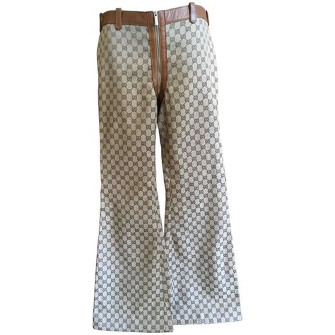 gucci pants vintage|gucci wide leg pants.